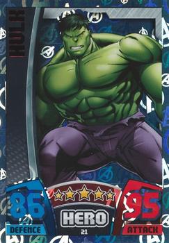 2015 Topps Marvel Avengers Hero Attax #21 Hulk Front