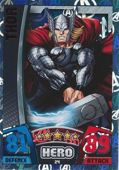 2015 Topps Marvel Avengers Hero Attax #24 Thor Front