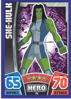 2015 Topps Marvel Avengers Hero Attax #75 She-Hulk Front