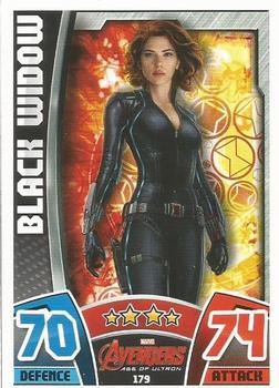 2015 Topps Marvel Avengers Hero Attax #179 Black Widow Front