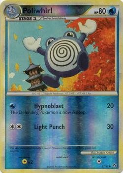 2010 Pokemon HeartGold & SoulSilver Unleashed - Reverse-Holos #37/95 Poliwhirl Front