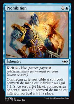 2019 Magic the Gathering Modern Horizons French #64 Prohibition Front