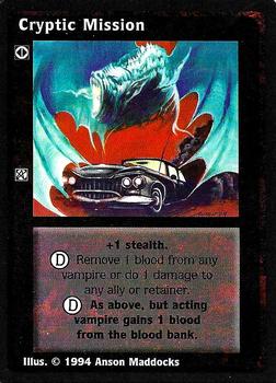 1994 Wizards of the Coast Jyhad (Vampire the Eternal Struggle Limited) #NNO Cryptic Mission Front