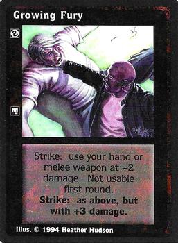 1994 Wizards of the Coast Jyhad (Vampire the Eternal Struggle Limited) #NNO Growing Fury Front