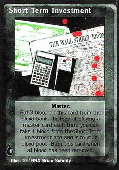 1994 Wizards of the Coast Jyhad (Vampire the Eternal Struggle Limited) #NNO Short Term Investment Front