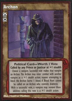 1995 Wizards of the Coast Vampire the Eternal Struggle #NNO Archon Front