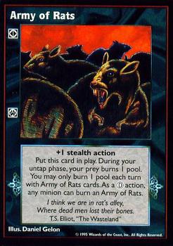1995 Wizards of the Coast Vampire the Eternal Struggle #NNO Army of Rats Front