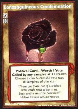 1995 Wizards of the Coast Vampire the Eternal Struggle #NNO Consanguineous Condemnation Front
