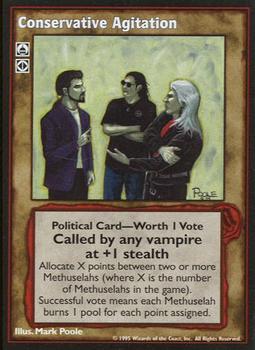 1995 Wizards of the Coast Vampire the Eternal Struggle #NNO Conservative Agitation Front