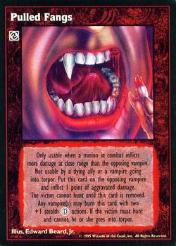 1995 Wizards of the Coast Vampire the Eternal Struggle #NNO Pulled Fangs Front
