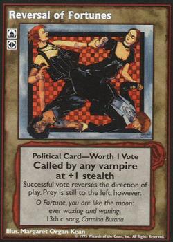 1995 Wizards of the Coast Vampire the Eternal Struggle #NNO Reversal of Fortunes Front