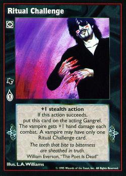 1995 Wizards of the Coast Vampire the Eternal Struggle #NNO Ritual Challenge Front