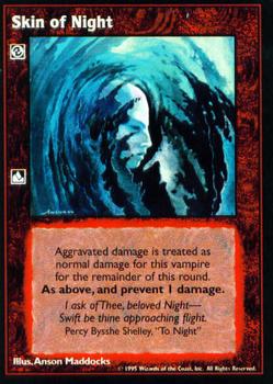 1995 Wizards of the Coast Vampire the Eternal Struggle #NNO Skin of Night Front