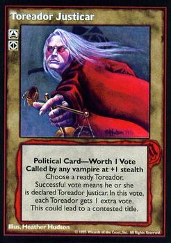 1995 Wizards of the Coast Vampire the Eternal Struggle #NNO Toreador Justicar Front