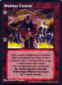 1995 Wizards of the Coast Vampire the Eternal Struggle #NNO Weather Control Front