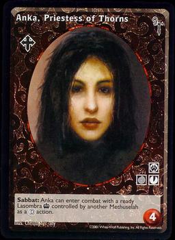2001 White Wolf Vampire the Eternal Struggle Final Nights #NNO Anka, Priestess of Thorns Front