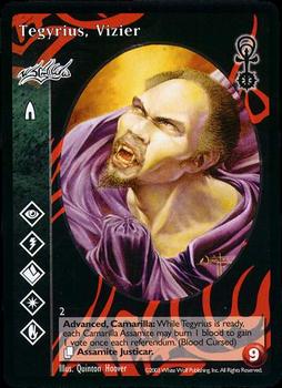 2003 White Wolf Vampire the Eternal Struggle Anarchs #NNO Tegyrius, Vizier Front