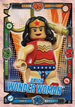 2019 Blue Ocean Entertainment Lego Batman TCG #21 Action Wonder Woman Front
