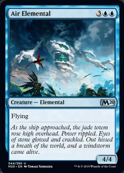 2019 Magic the Gathering Core Set 2020 #44 Air Elemental Front