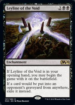 2019 Magic the Gathering Core Set 2020 #107 Leyline of the Void Front