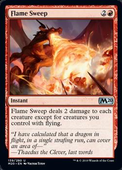 2019 Magic the Gathering Core Set 2020 #139 Flame Sweep Front
