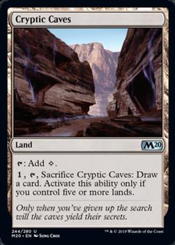 2019 Magic the Gathering Core Set 2020 #244 Cryptic Caves Front