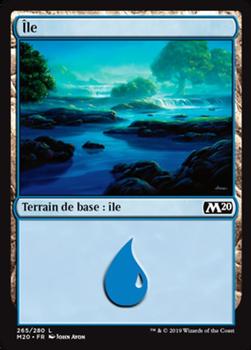 2019 Magic the Gathering Core Set 2020 French #265 Île Front
