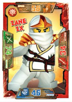 2016 Blue Ocean Entertainment Lego Ninjago #8 Zane ZX Front