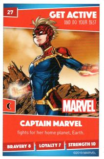 2019 Sainsbury's Heroes #27 Captain Marvel Front