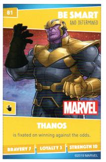 2019 Sainsbury's Heroes #81 Thanos Front