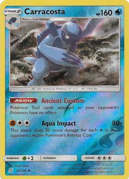 2019 Pokemon Sun & Moon Unified Minds - Reverse-Holos #45/236 Carracosta Front