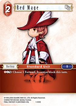 2016 Square Enix Final Fantasy Opus I (English Edition) #1-003C Red Mage Front