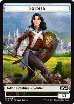 2019 Magic the Gathering Core Set 2020 - Tokens #002/012 Soldier Front