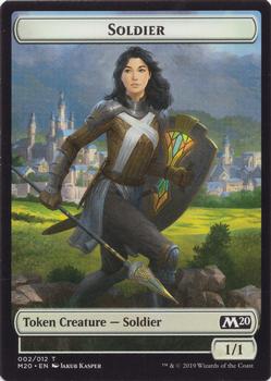 2019 Magic the Gathering Core Set 2020 - Tokens #002/012 Soldier Front
