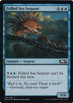 2019 Magic the Gathering Core Set 2020 - Foil #61 Frilled Sea Serpent Front