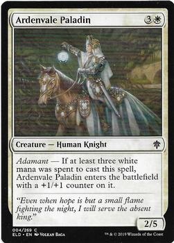 2019 Magic the Gathering Throne of Eldraine #004 Ardenvale Paladin Front