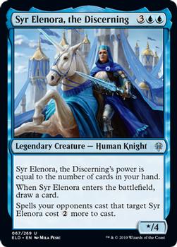 2019 Magic the Gathering Throne of Eldraine #067 Syr Elenora, the Discerning Front