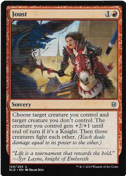 2019 Magic the Gathering Throne of Eldraine #129 Joust Front