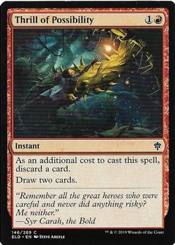 2019 Magic the Gathering Throne of Eldraine #146 Thrill of Possibility Front