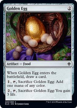 2019 Magic the Gathering Throne of Eldraine #220 Golden Egg Front