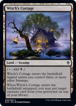 2019 Magic the Gathering Throne of Eldraine #249 Witch’s Cottage Front