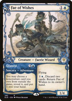 2019 Magic the Gathering Throne of Eldraine #282 Fae of Wishes / Granted Front