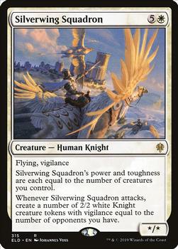 2019 Magic the Gathering Throne of Eldraine #315 Silverwing Squadron Front