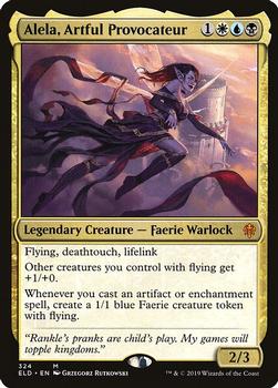 2019 Magic the Gathering Throne of Eldraine #324 Alela, Artful Provocateur Front
