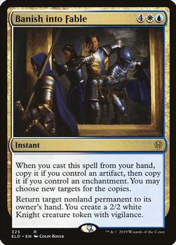 2019 Magic the Gathering Throne of Eldraine #325 Banish into Fable Front