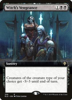 2019 Magic the Gathering Throne of Eldraine #358 Witch's Vengeance Front