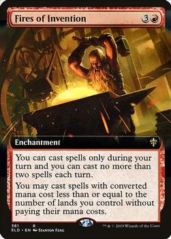 2019 Magic the Gathering Throne of Eldraine #361 Fires of Invention Front