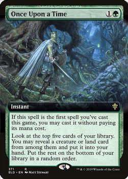 2019 Magic the Gathering Throne of Eldraine #371 Once Upon a Time Front