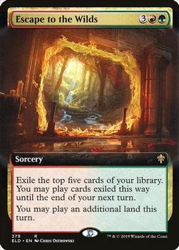2019 Magic the Gathering Throne of Eldraine #379 Escape to the Wilds Front