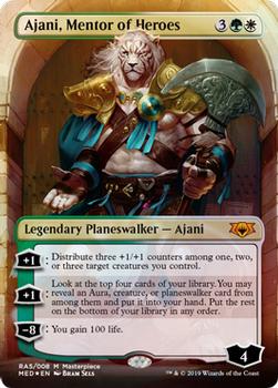 2019 Magic the Gathering Ravinca Allegiance Mythic Edition #RA5 Ajani, Mentor of Heroes Front